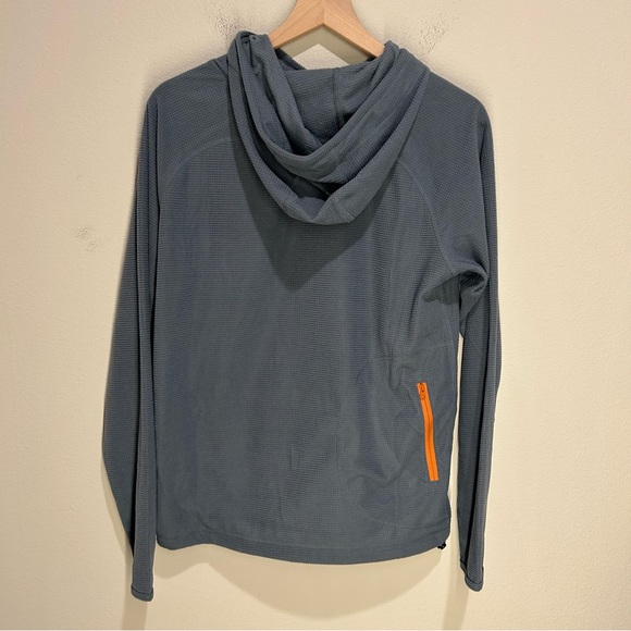 Howler Brothers Hoodie – Men’s Small Blue Palo Duro Grid Fleece Waffle Knit NWT - Picture 5 of 8